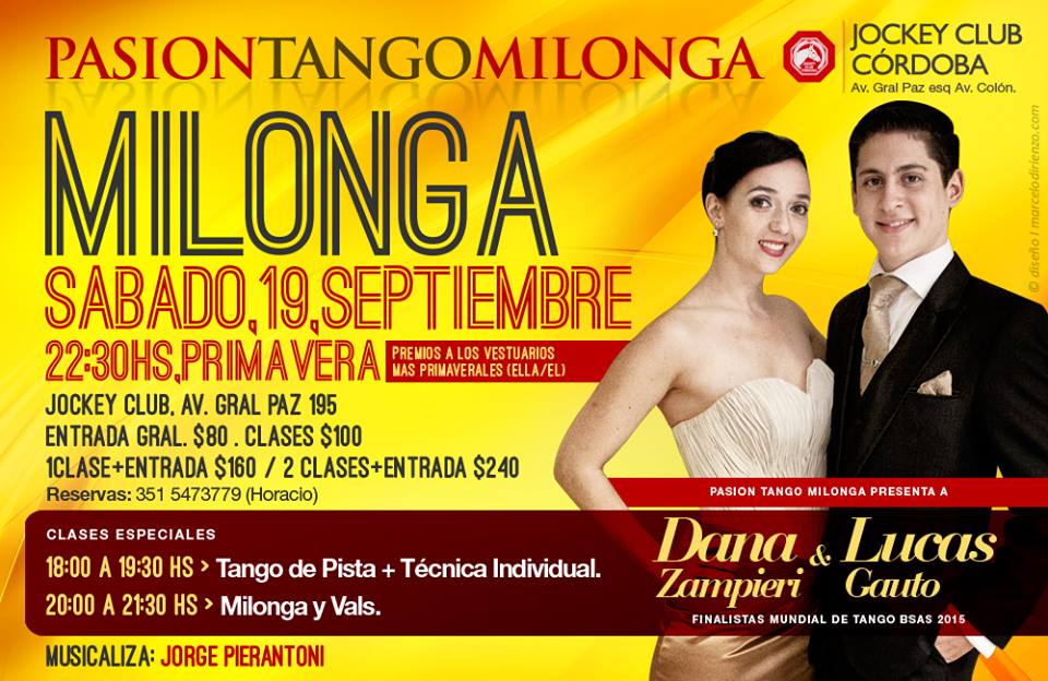 PASION TANGO MILONGA (PTM) :: SABADO 19 SETIEMBRE