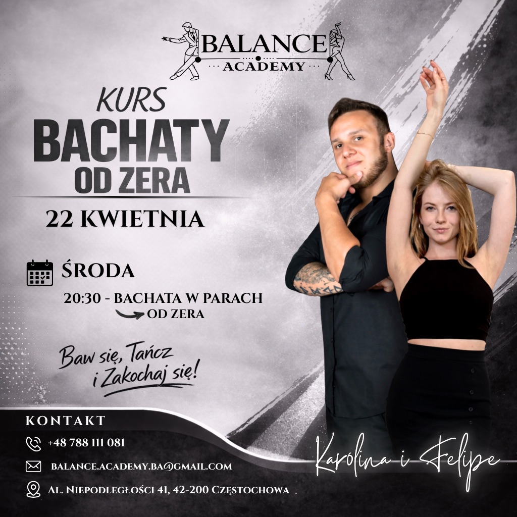 ✨Nowy Kurs BACHATY OD ZERA - START 22 KWIETNIA!✨