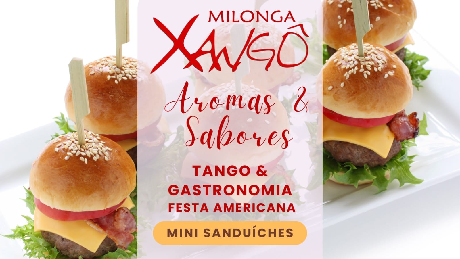 Milonga Xangô Aromas e Sabores - Mini Sanduíches
