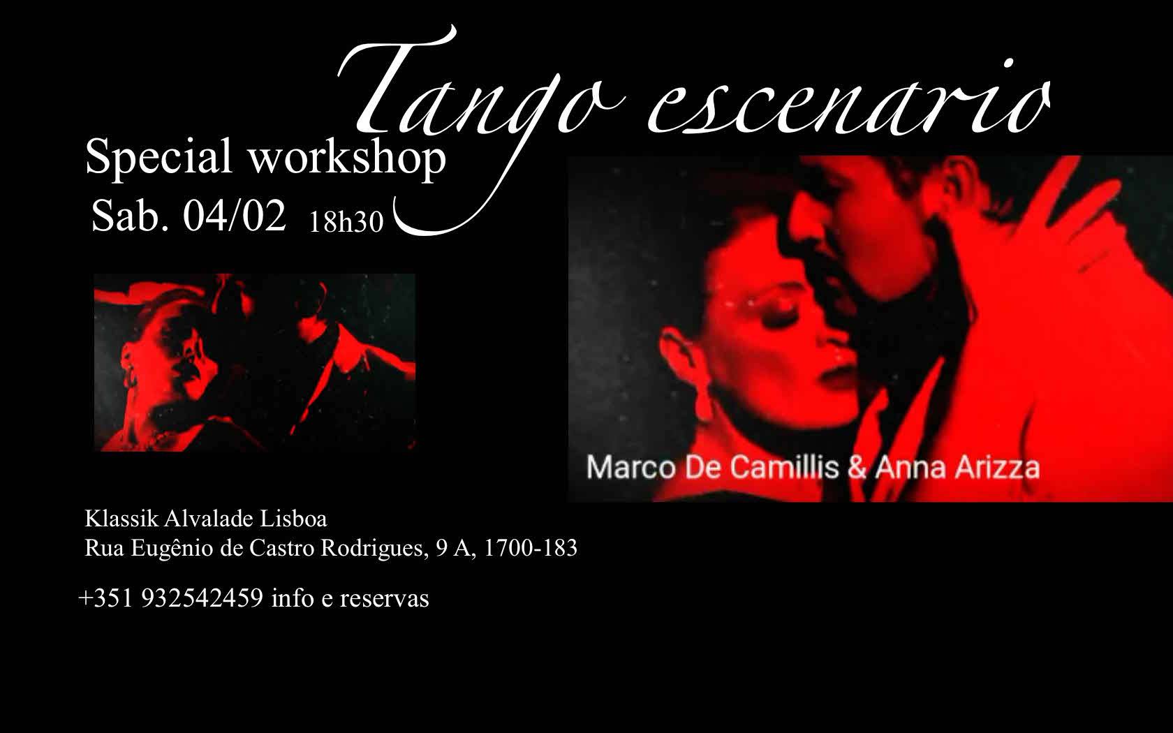 Tango Escenario-Workshop de Tango de Cenário sáb 04 02