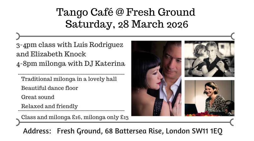 Tango Cafe - milonga and class with Elizabeth and Luis