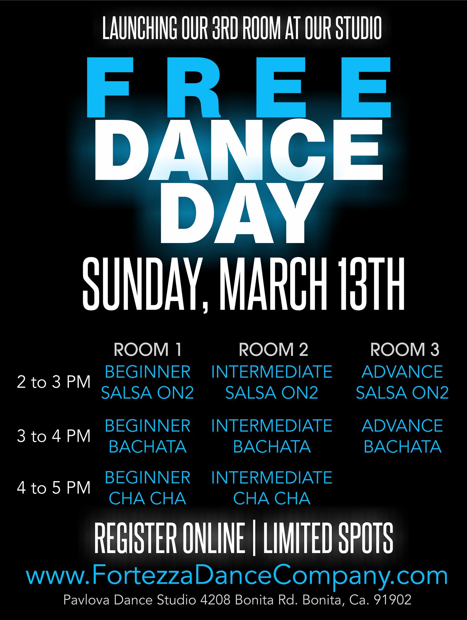 FREE Dance Day Salsa Bachata Cha Cha