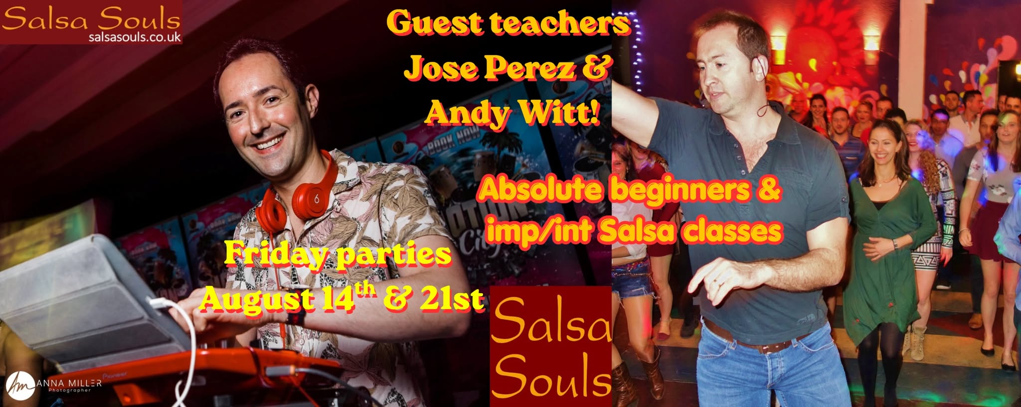 🔴🟠🟡 Salsa Stars⭐ José Pérez & Andy Witt!⭐ Salsa Souls Bristol 🟡🟠🔴