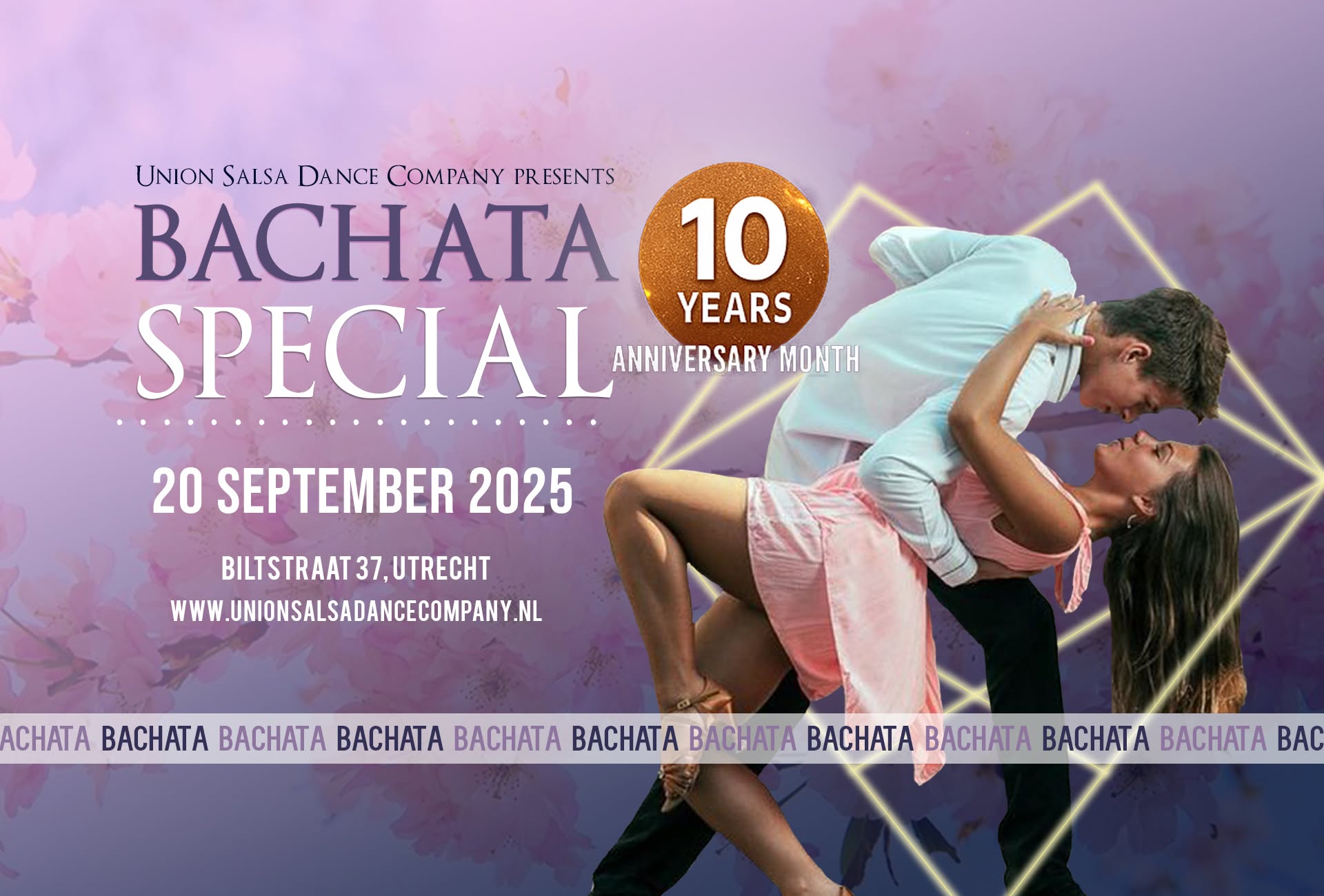 10 Years Union Saturday Bachata Special Purple & White Edition