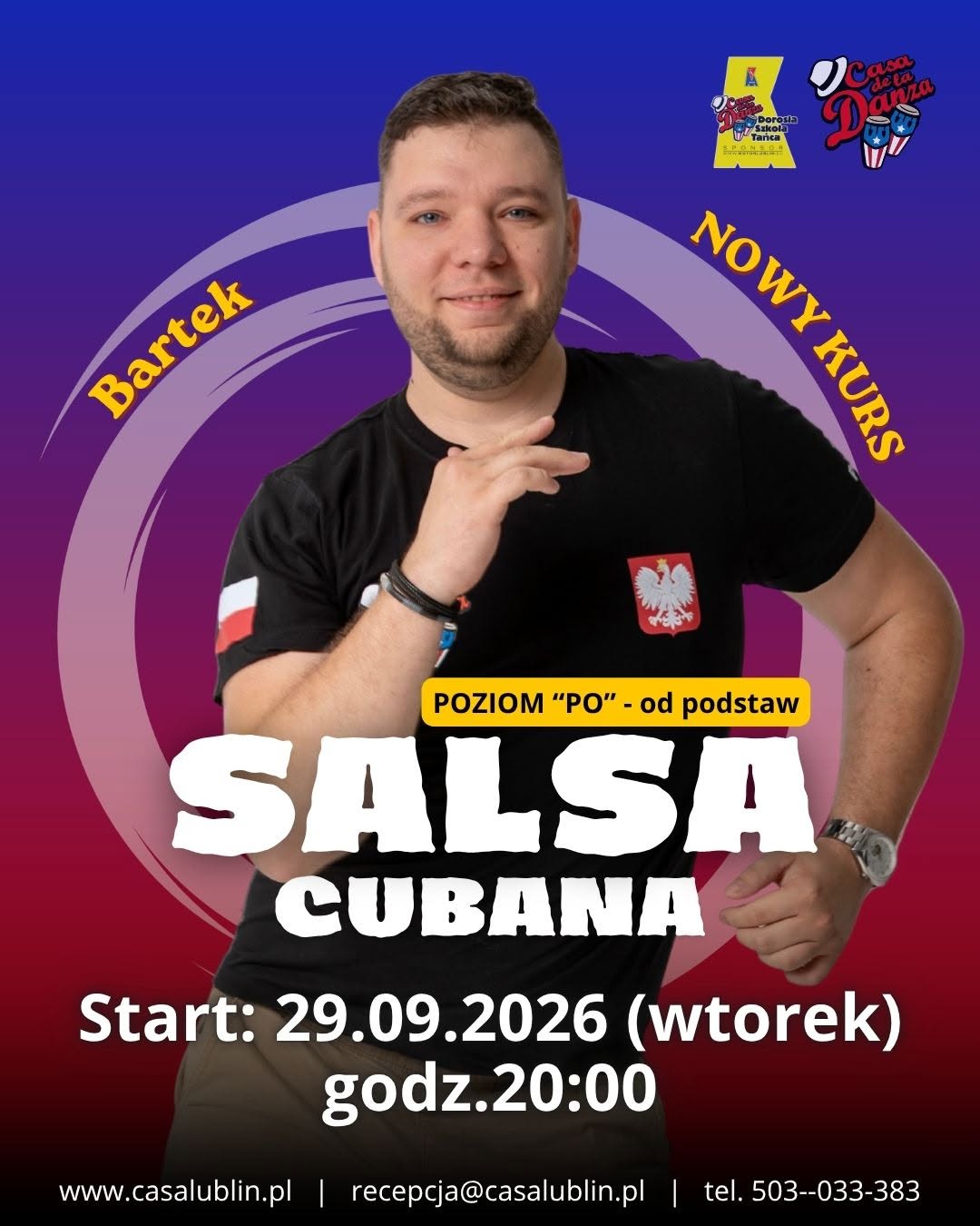 NOWY KURS 🍁 SALSA CUBANA 🍁 start: 29.09 ( wtorek ) godz. 20:00 CASA DE LA DANZA