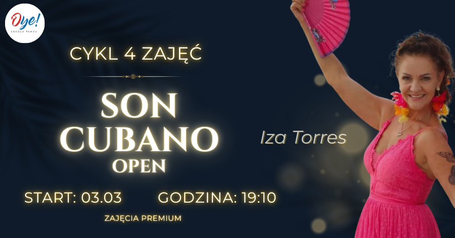SON CUBANO - Cykl 4 zajęć z Izą Torres - zajęcia dla kobiet i mężczyzn