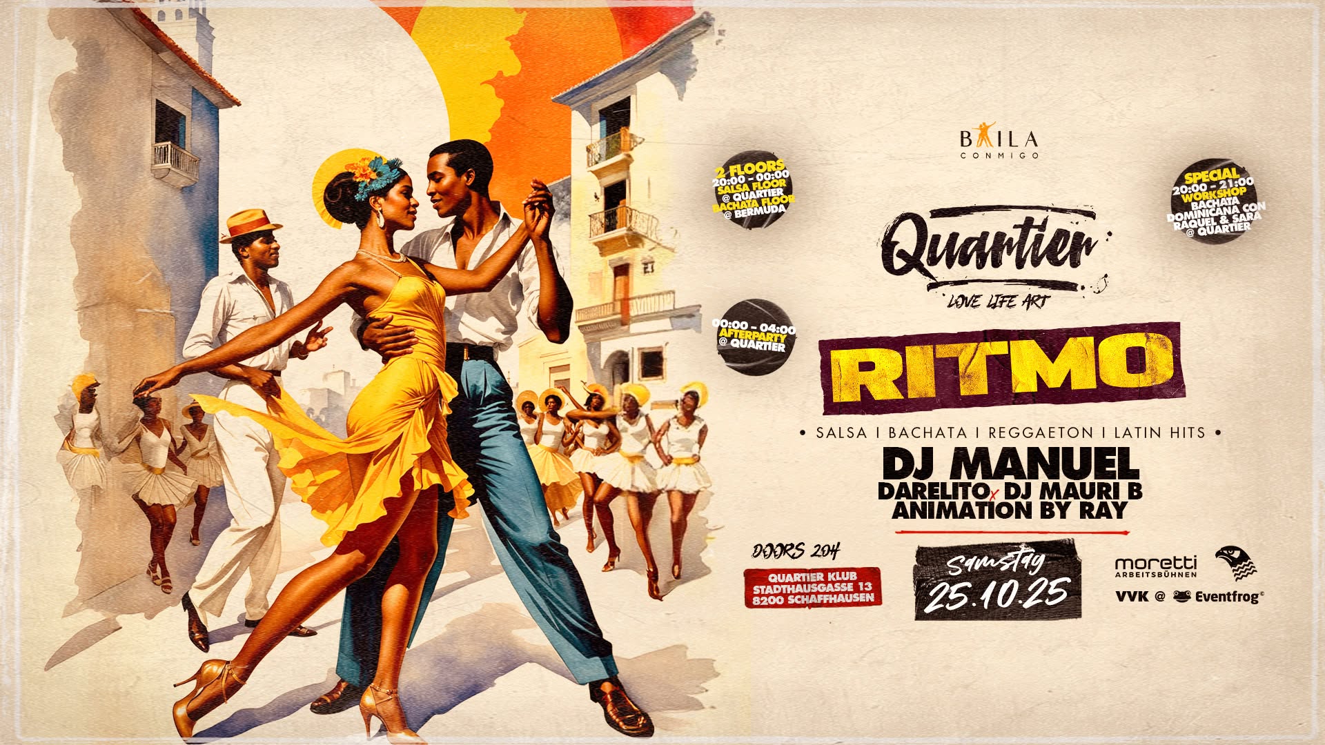 RITMO de «Baila-Conmigo»┃SA 25. OKT┃QUARTIER Klub
