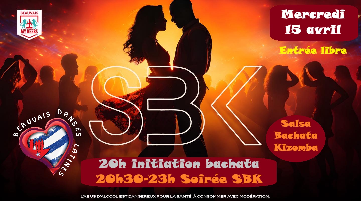 Mercredi 15 avril : Soirée SBK au My Beers avec Beauvais Danses Latines