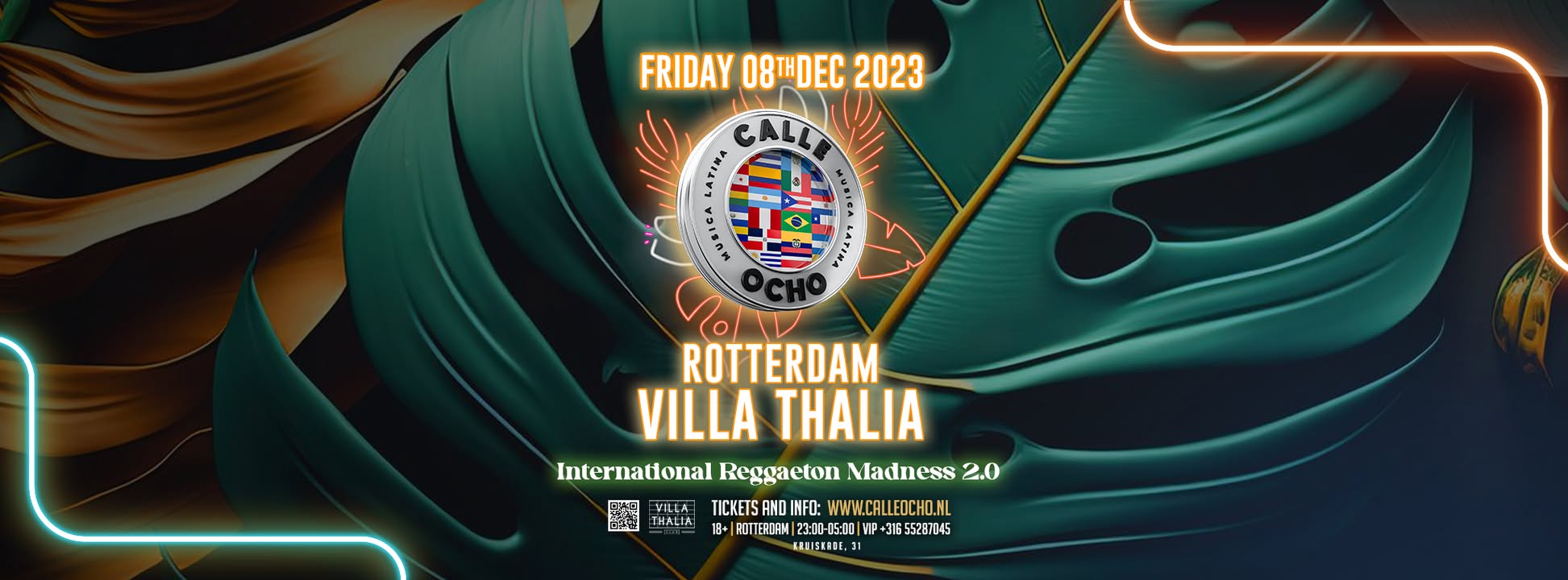 Calle Ocho ยกMusica Latina! 08.12.23 Club Villa Thalia Last One Of The Year