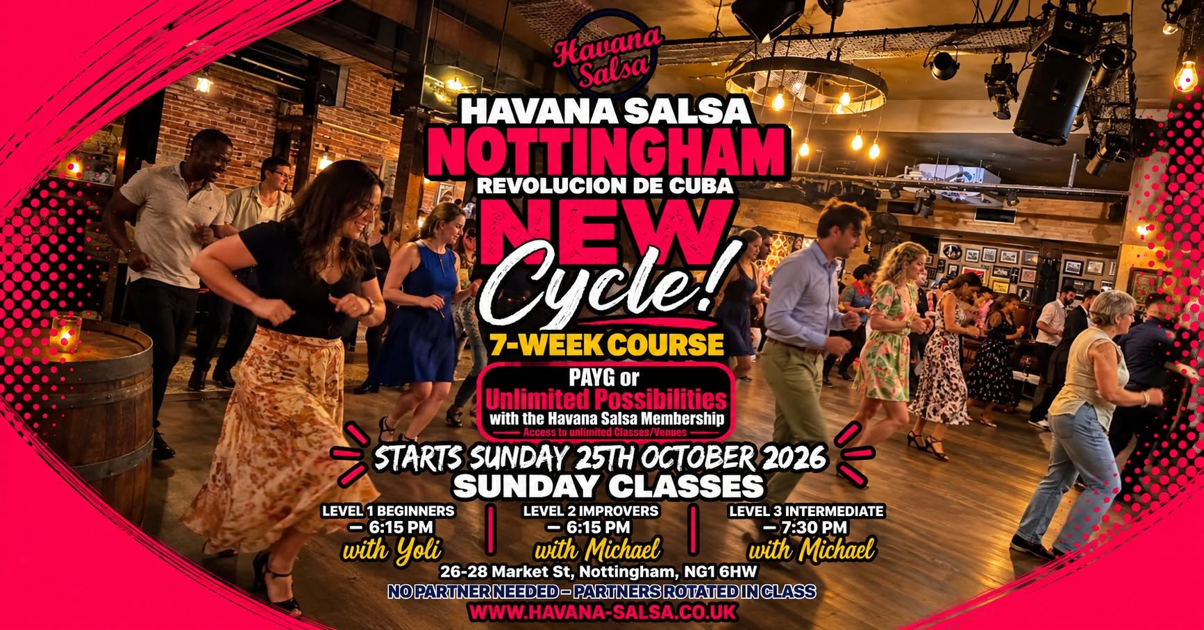 NEW 7-WEEK CUBAN SALSA COURSE IN NOTTINGHAM Revolución de Cuba Beginners Welcome! 💃🕺
