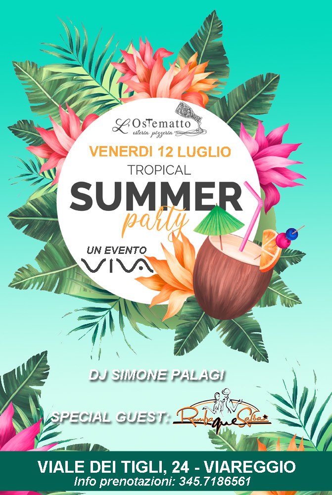 Tropical Summer Party all' Ostematto