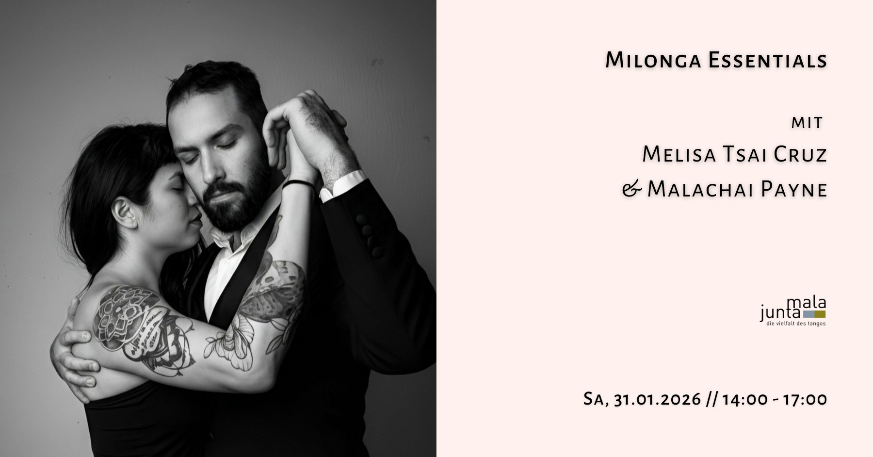 Milonga Essentials - WS mit Malachai Payne & Melisa Tsai Cruz