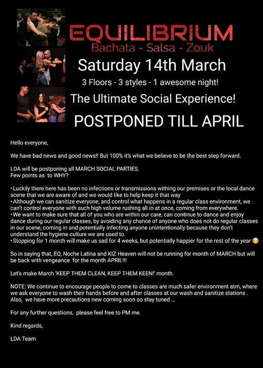 Postponed - Equilibrium #32