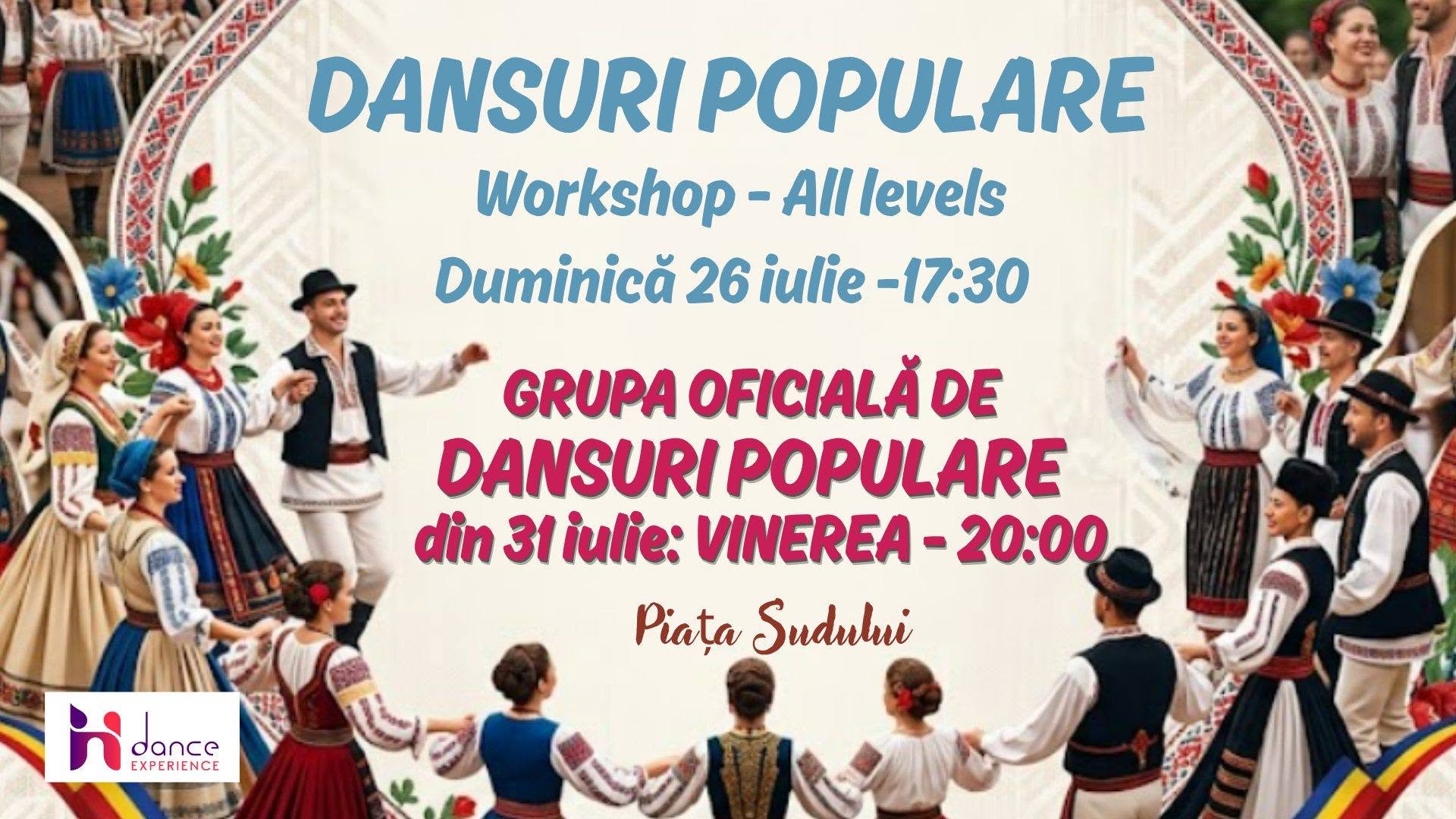 Workshop Dansuri Populare & Practică HDance De la Hora de Nunți la Starea de Bine! 🇷🇴💃🕺