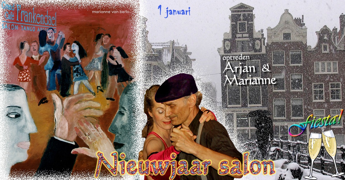 Salon Frankendael - Nieuwjaarsalon met optreden Arjan & Marianne en 'champagne'