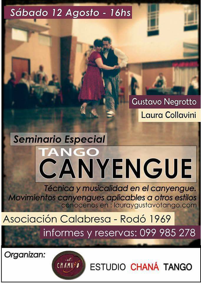 3 Seminarios: Canyengue, Milonga, Cambio De Rol