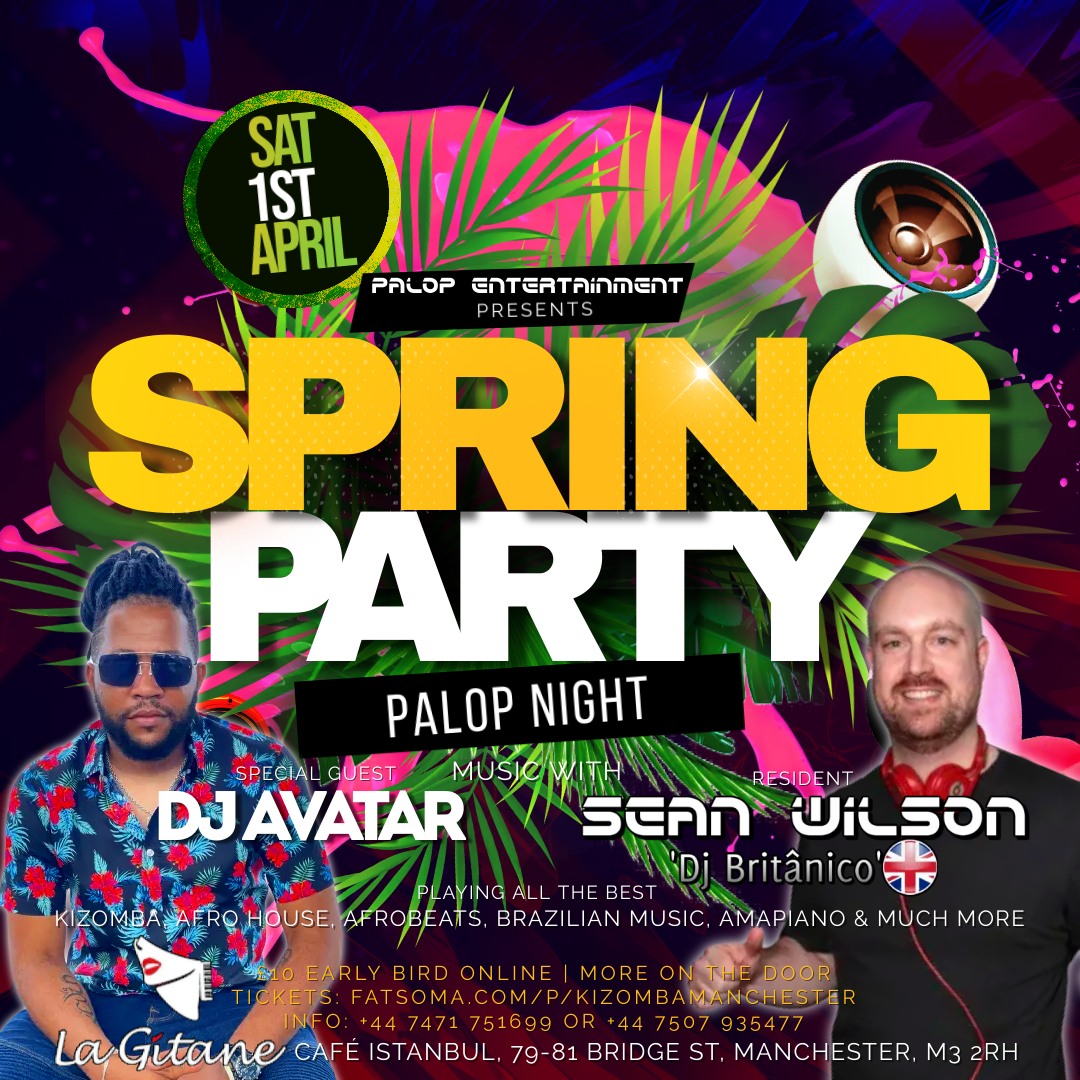 Spring PALOP Party with Dj Avatar & Sean Wilson at La Gitane