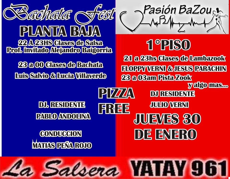 BACHATA FEST! + PASION BAZOU!!