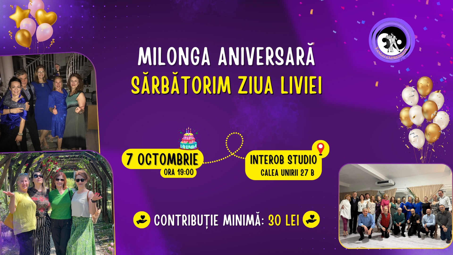 Milonga Aniversară Sărbătorim Ziua Liviei!