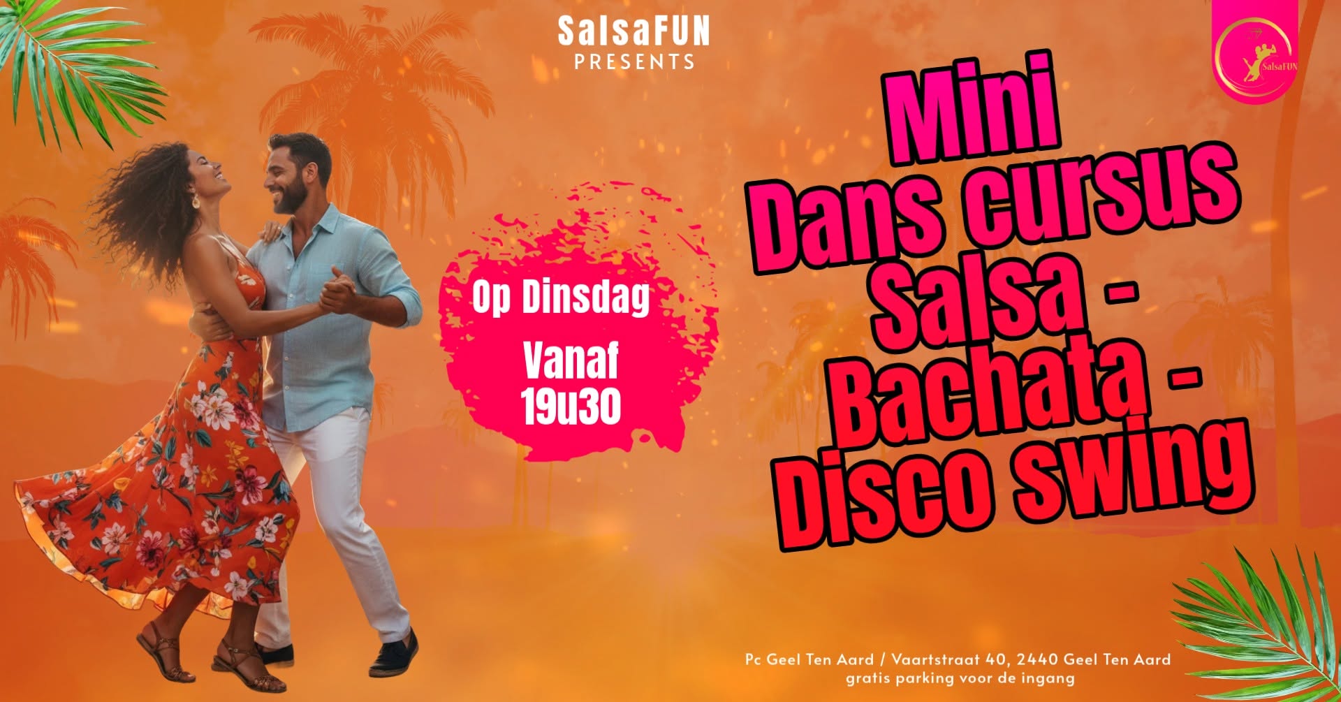 MINI danscursus Salsa - Bachata - Disco swing in Geel Ten Aard