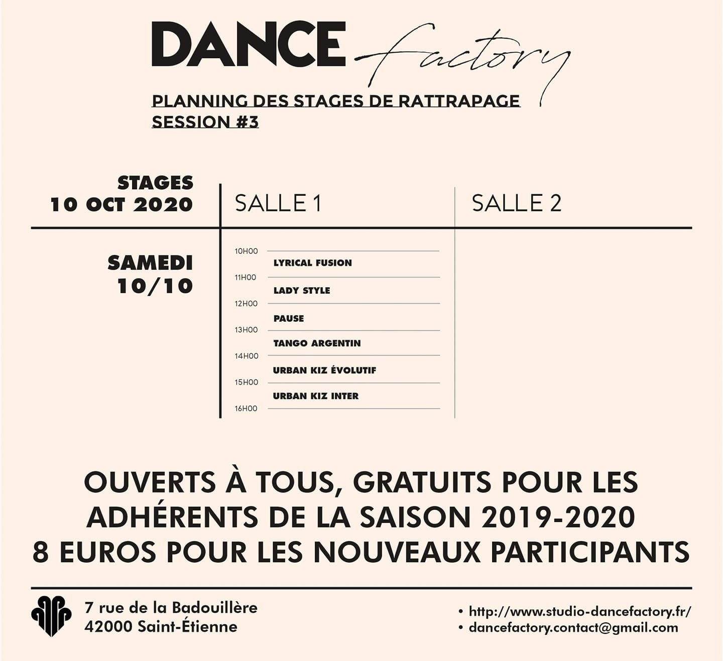 3eme Session stage - Lady Style Lyrical Urban Kiz Tango