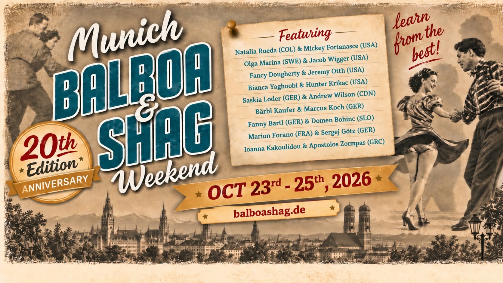 Jubiläum! 20. Munich Balboa & Shag Weekend