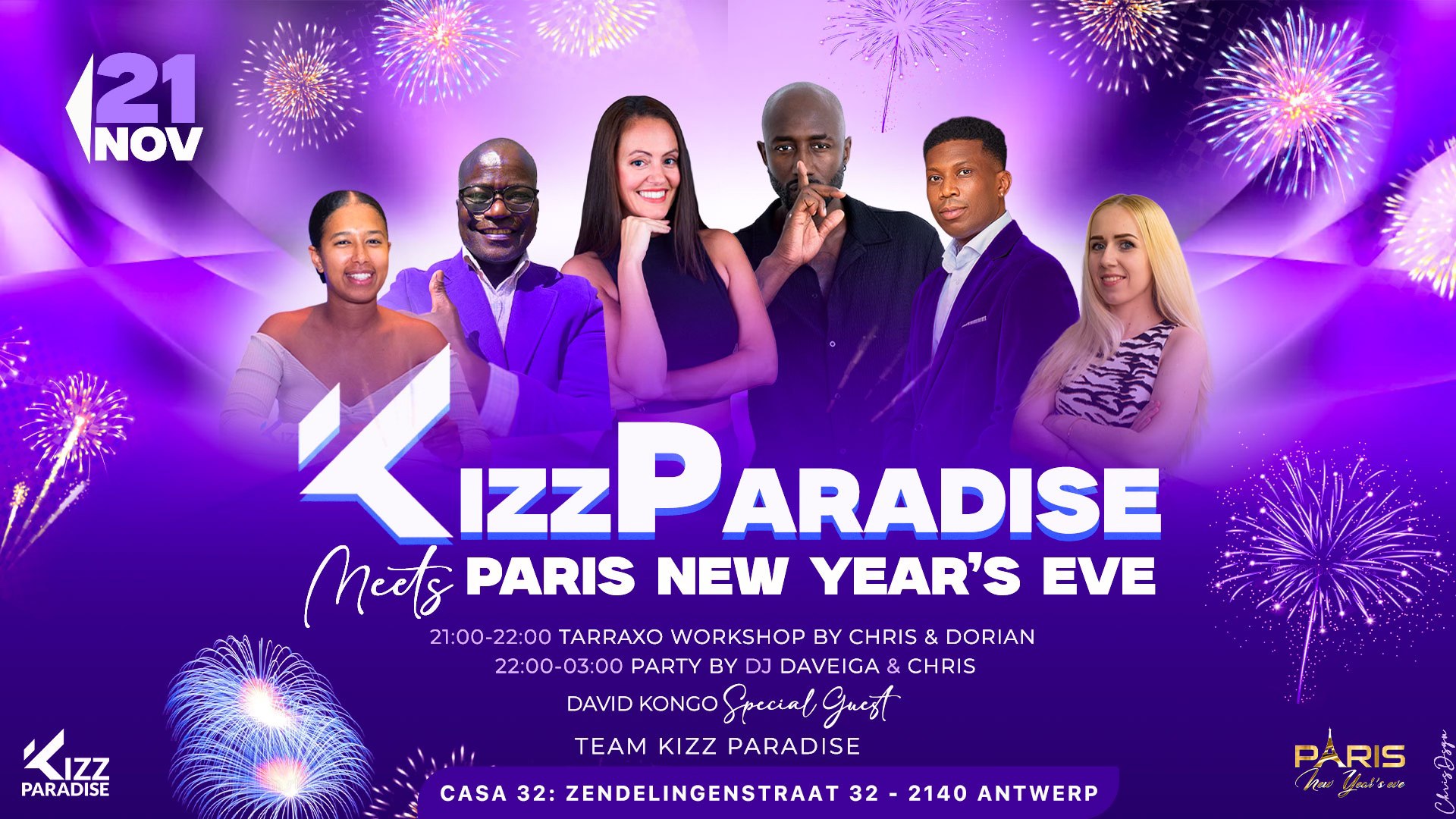 KIZZ PARADISE meets PARIS NEW YEAR’s Eve