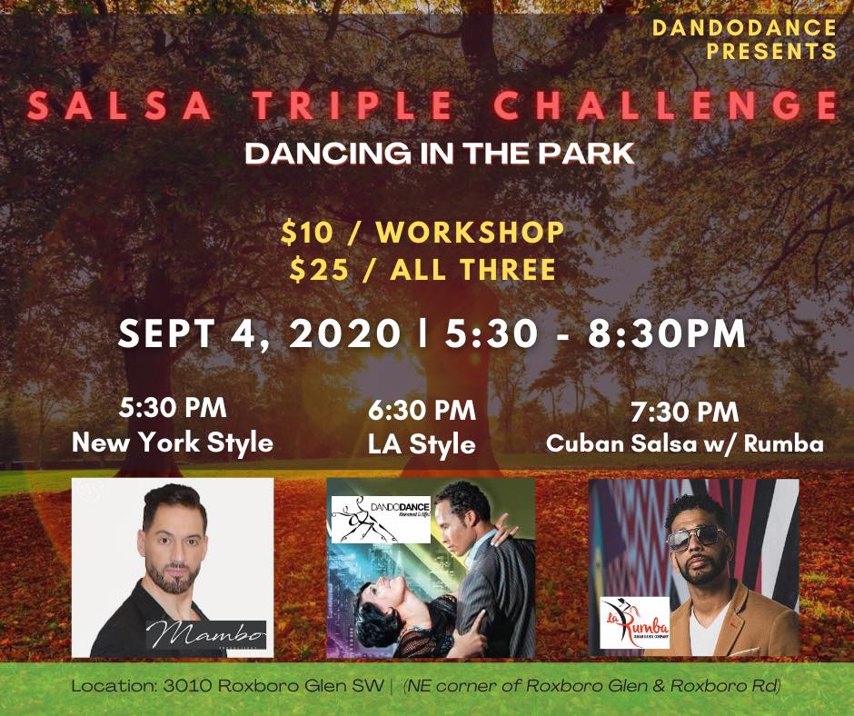SALSA TRIPLE CHALLENGE w Dancing In The Park week #1