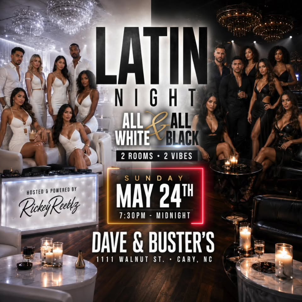 ALL White & All Black LATIN NIGHT 2 Rooms x 2 Vibes