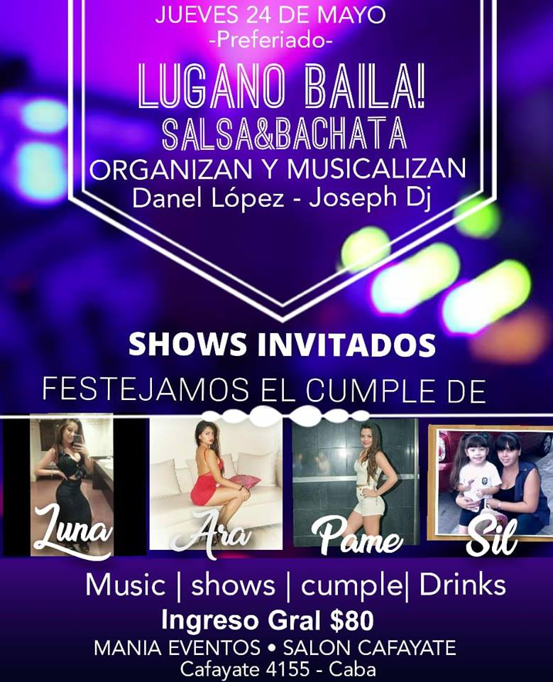 LuganoBaila + Salsa Bachata 24 Mayo