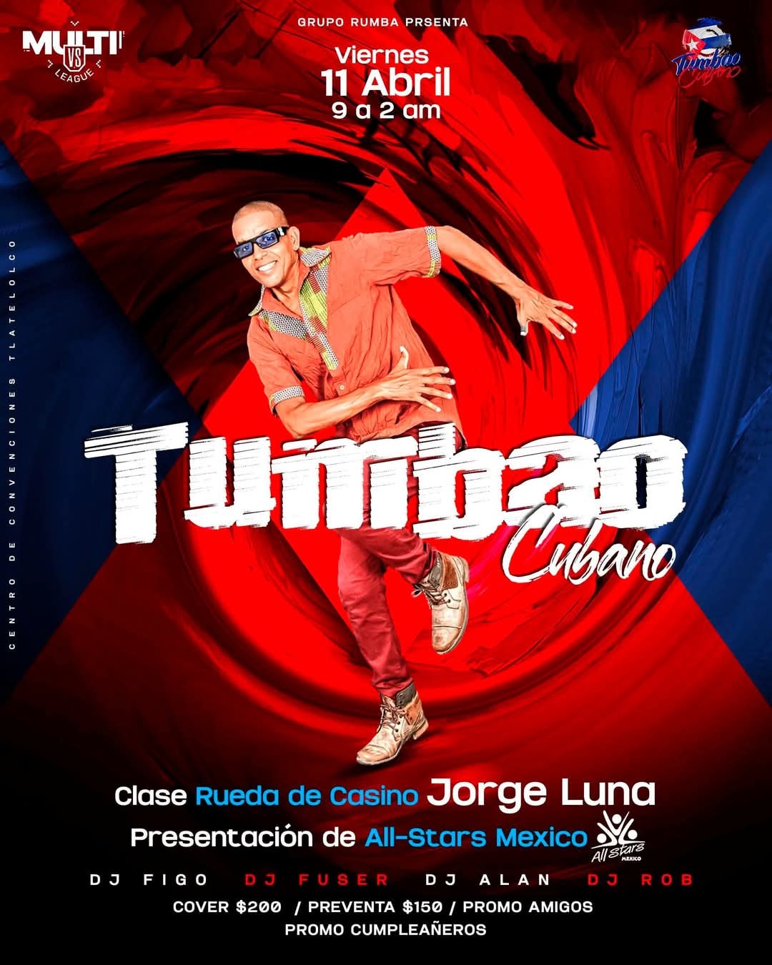 Tumbao 🇨🇺 Cubano - Viernes 11 de abril 9 pm