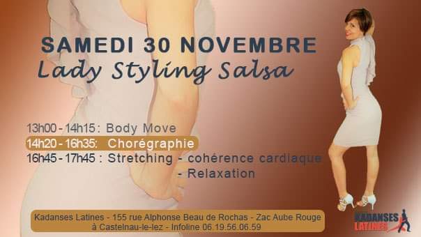 3 Stages Body Move, Lady styling salsa, et Stretch & relaxation