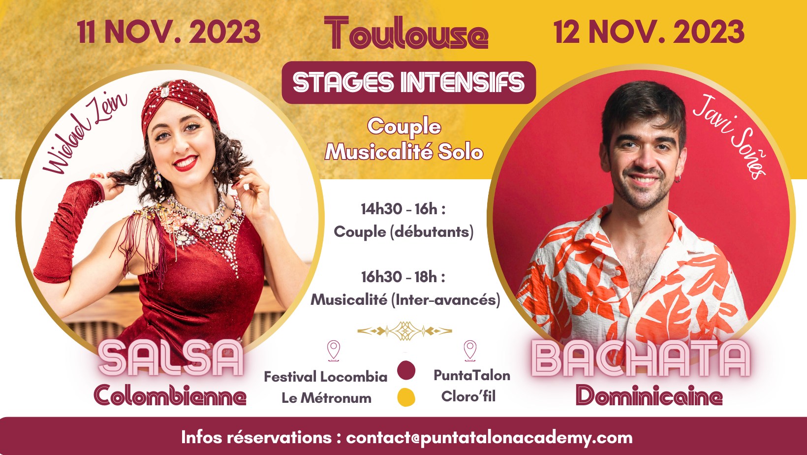 Stages Intensifs Salsa caleña & Bachata dominicaine - Toulouse