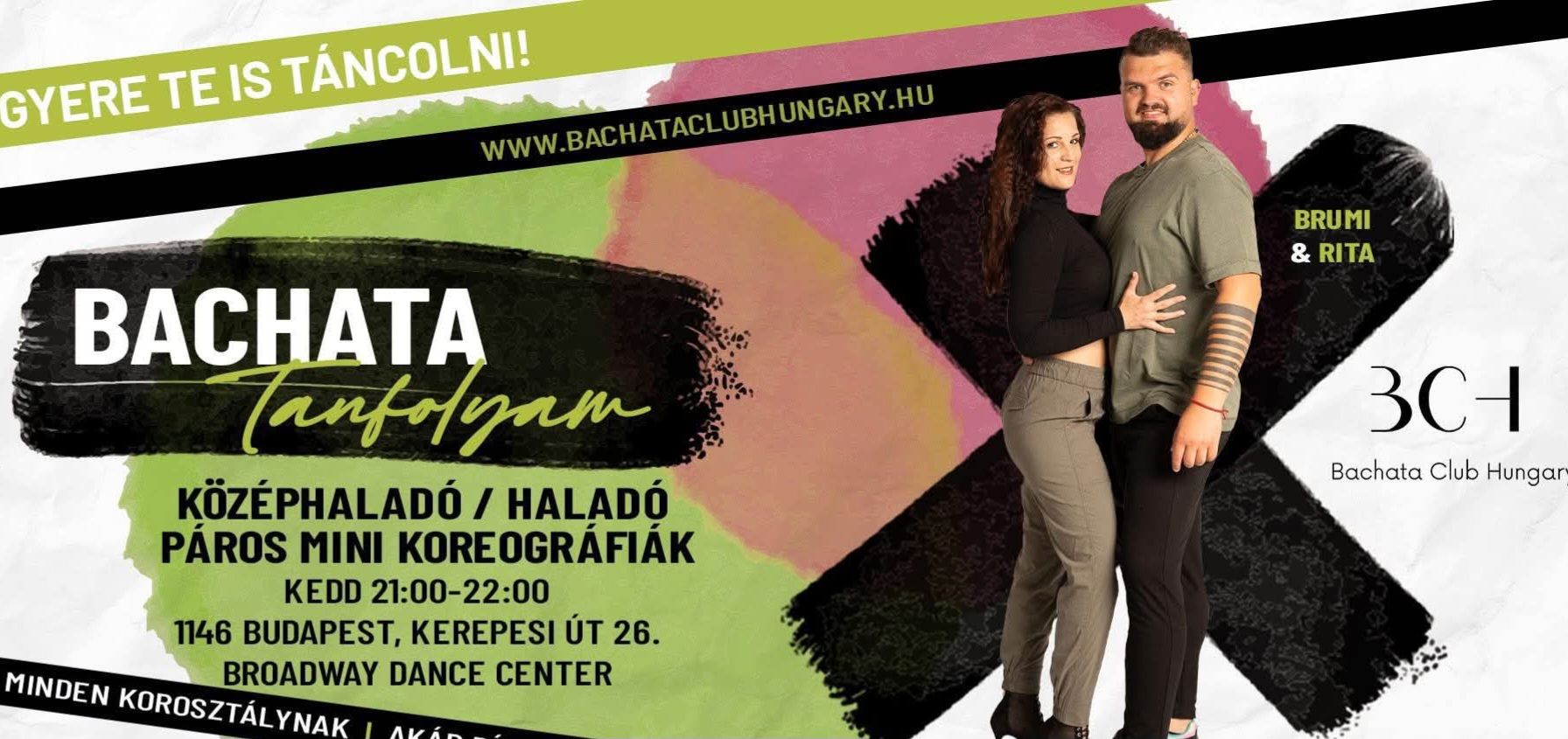 Bachata Mini Koreográfiák középhaladó és haladó táncosoknak