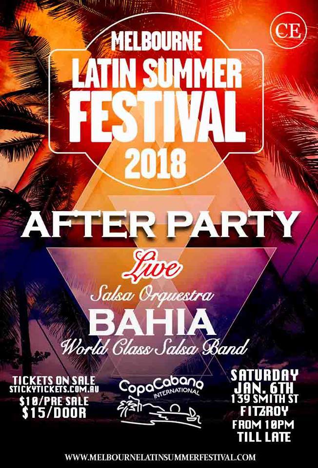 Melbourne Latin Summer Festival - After Party at Copacaba