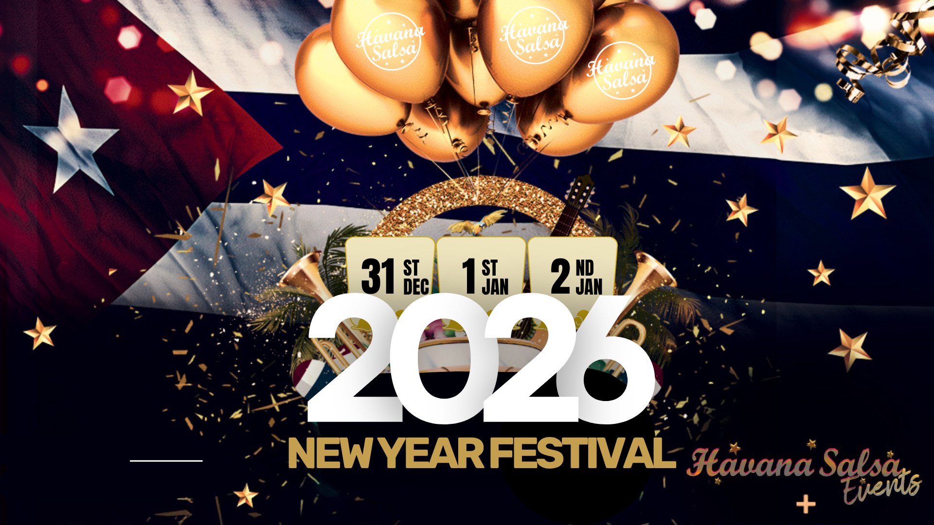 🎉Havana Salsa NYE Festival 2026: The 7th Edition 🎉 Papucho Y Mañana Club LIVE Concert 🇨🇺