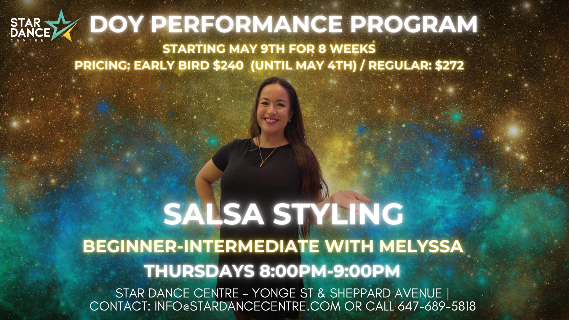 Beginner-Intermediate Salsa Styling Performance Program with Melyssath Melyssa