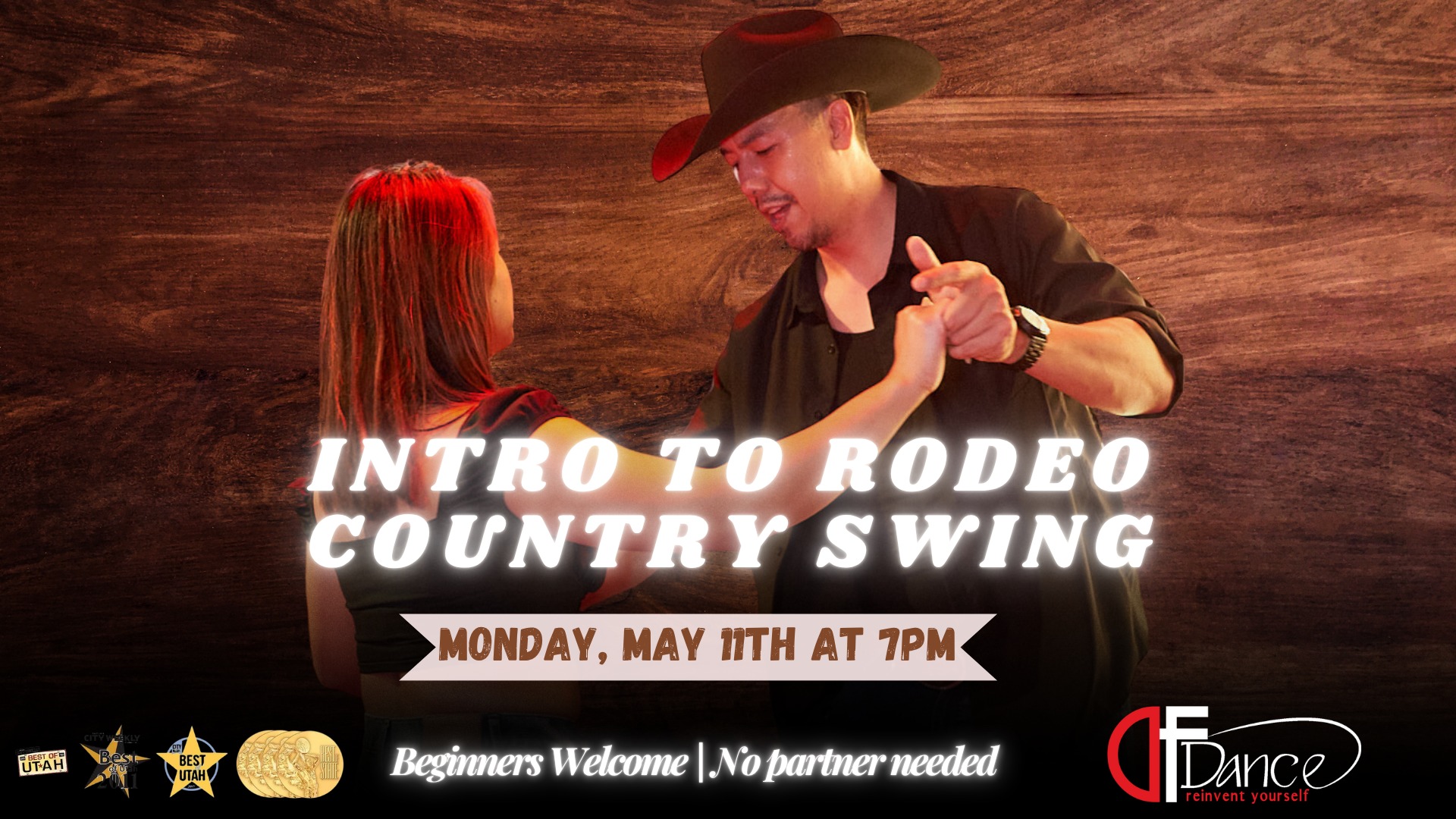 🤠Intro to Rodeo Country Swing🎶No partner needed