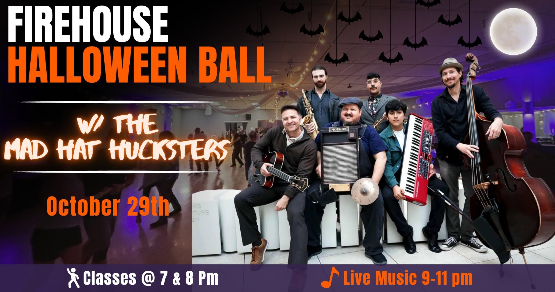 Firehouse Halloween Ball w The Mad Hat Hucksters (10 29)
