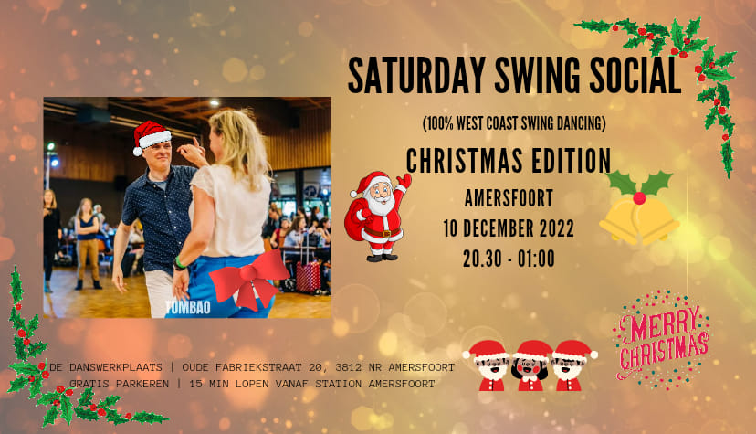 Saturday Swing Social: Christmas Edition (100% West Coast Swing dancing)