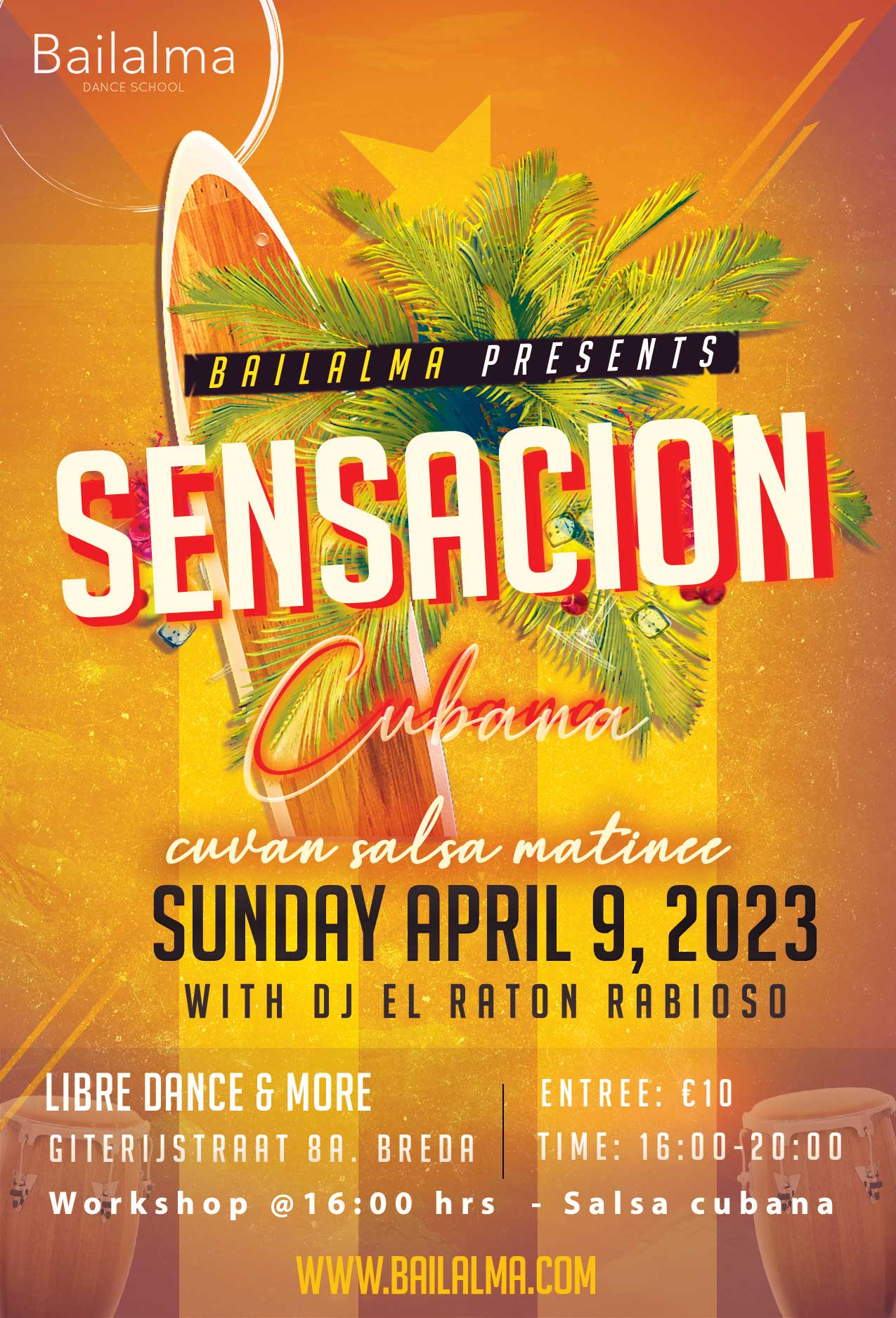 Sensacion Cubana Cubaanse Salsa Matinee 9 April 2023
