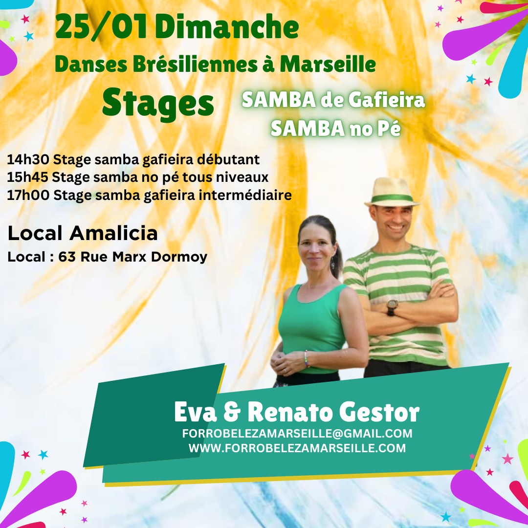 #2 Stage de Samba Gafieira et Samba no Pé à Marseille 25 01