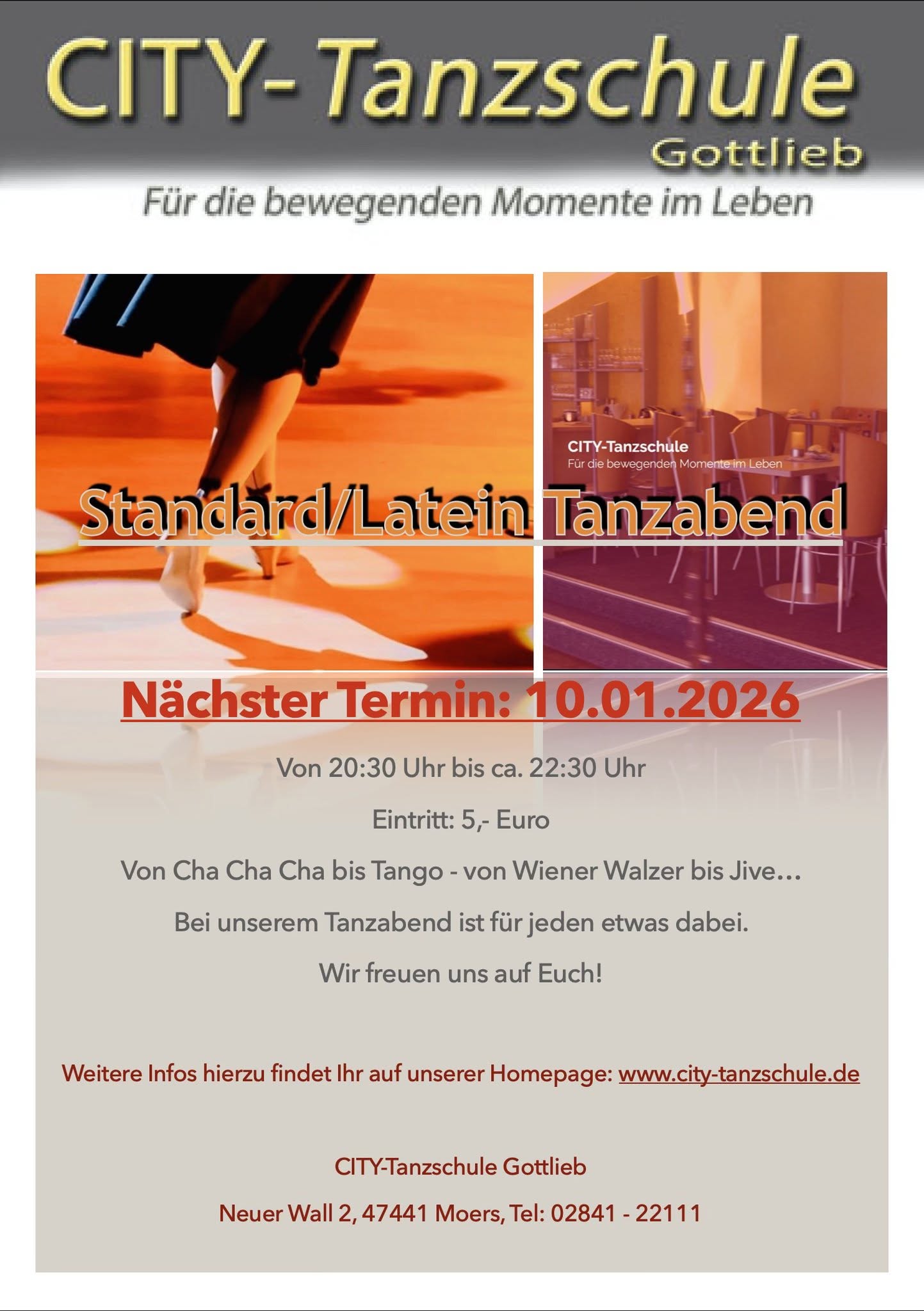 Standard- Latein Tanzabend