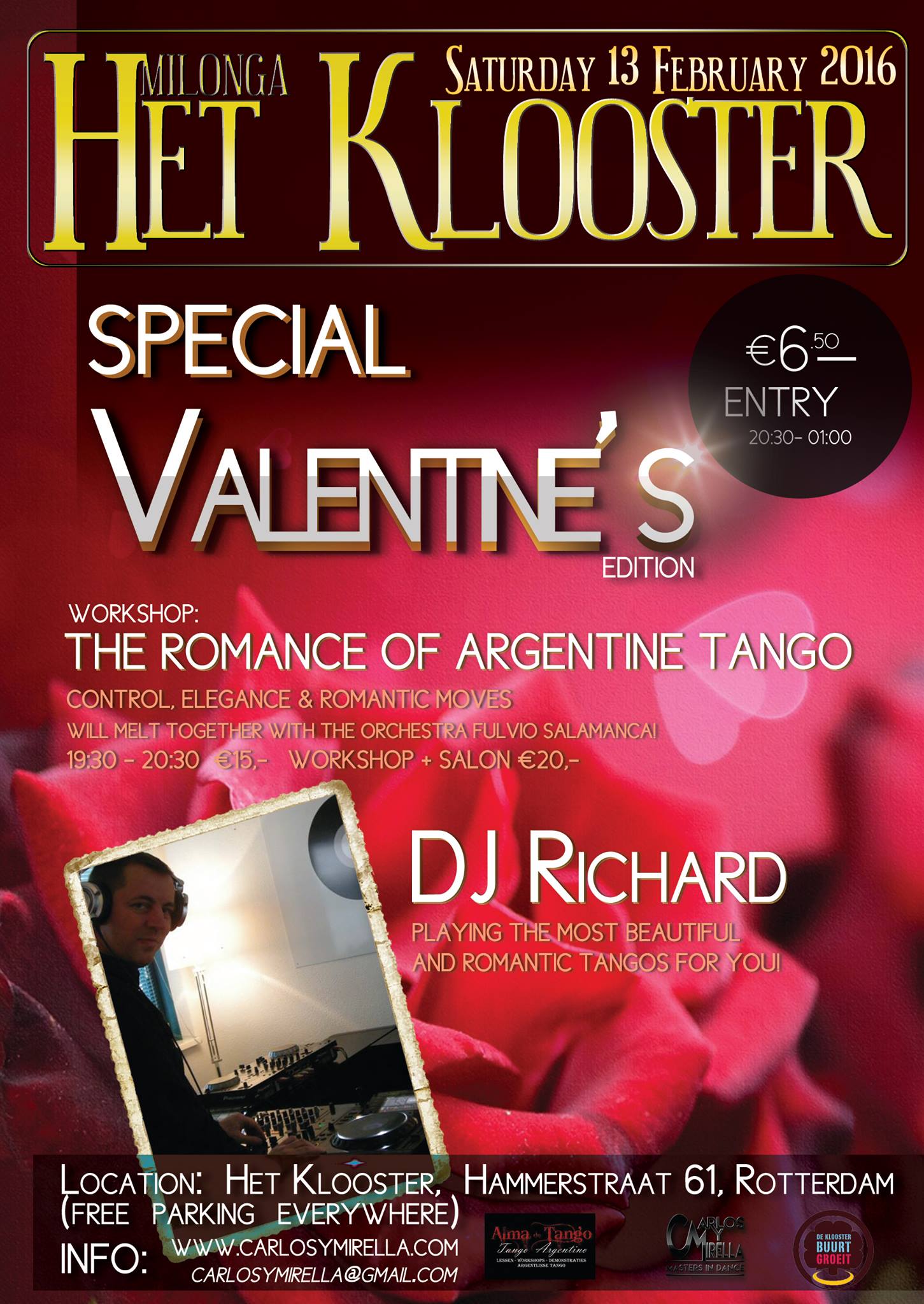 Milonga 't Klooster Valentine Edition
