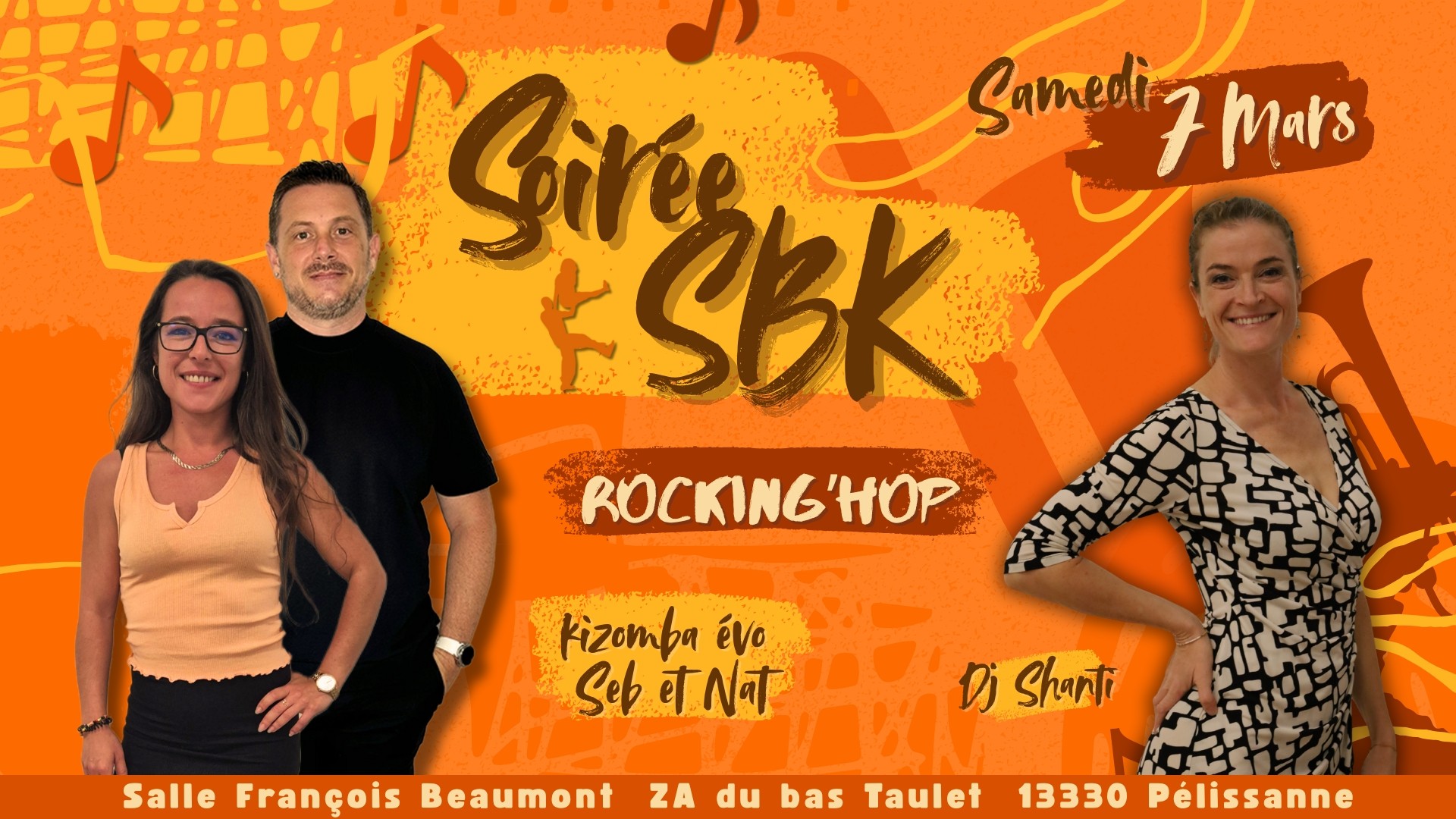 Soirée SBK samedi 7 mars à Rocking'hop