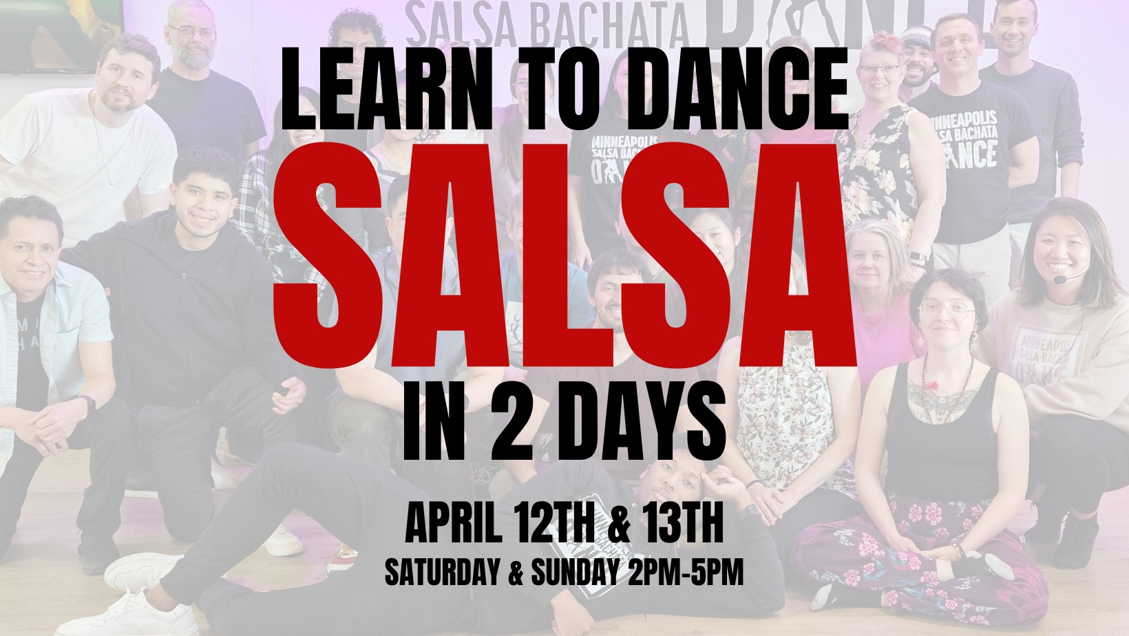LEARN TO DANCE SALSA IN 2 DAYS APRIL 12 & 13