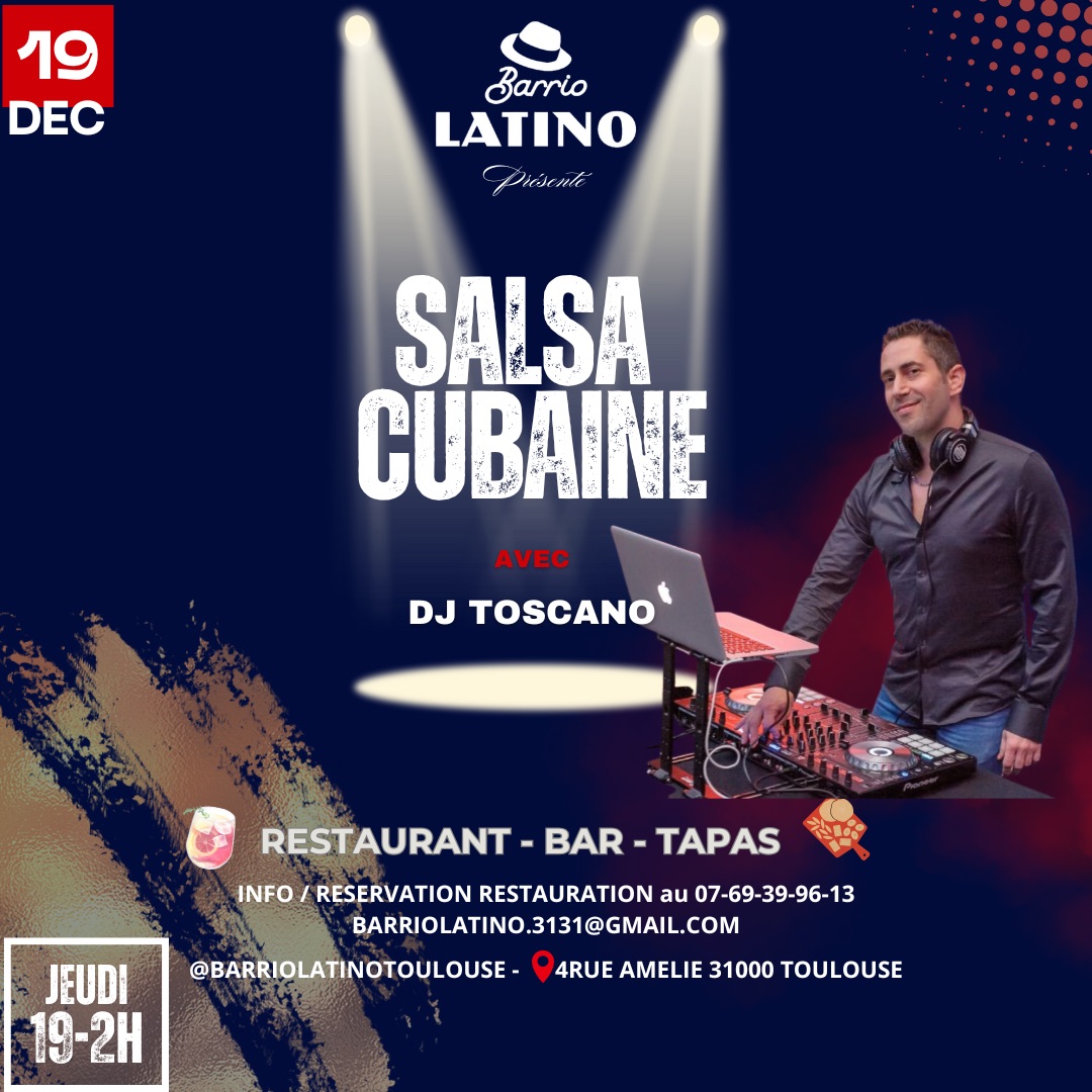 Soirée Salsa Cubaine au Barrio Latino - Toulouse