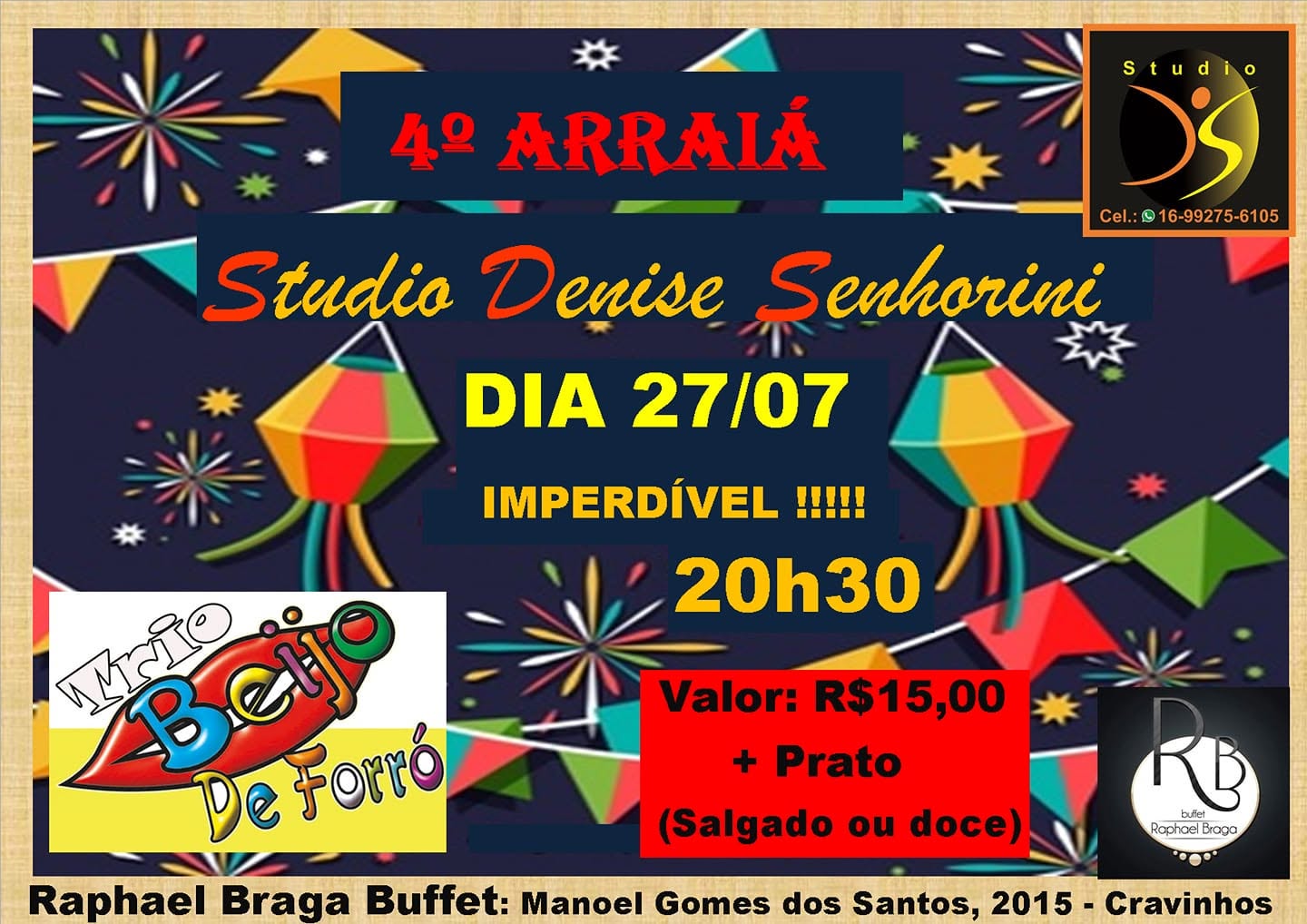 4º Arraia Studio Denise Senhorini - Níver Prof. Denise