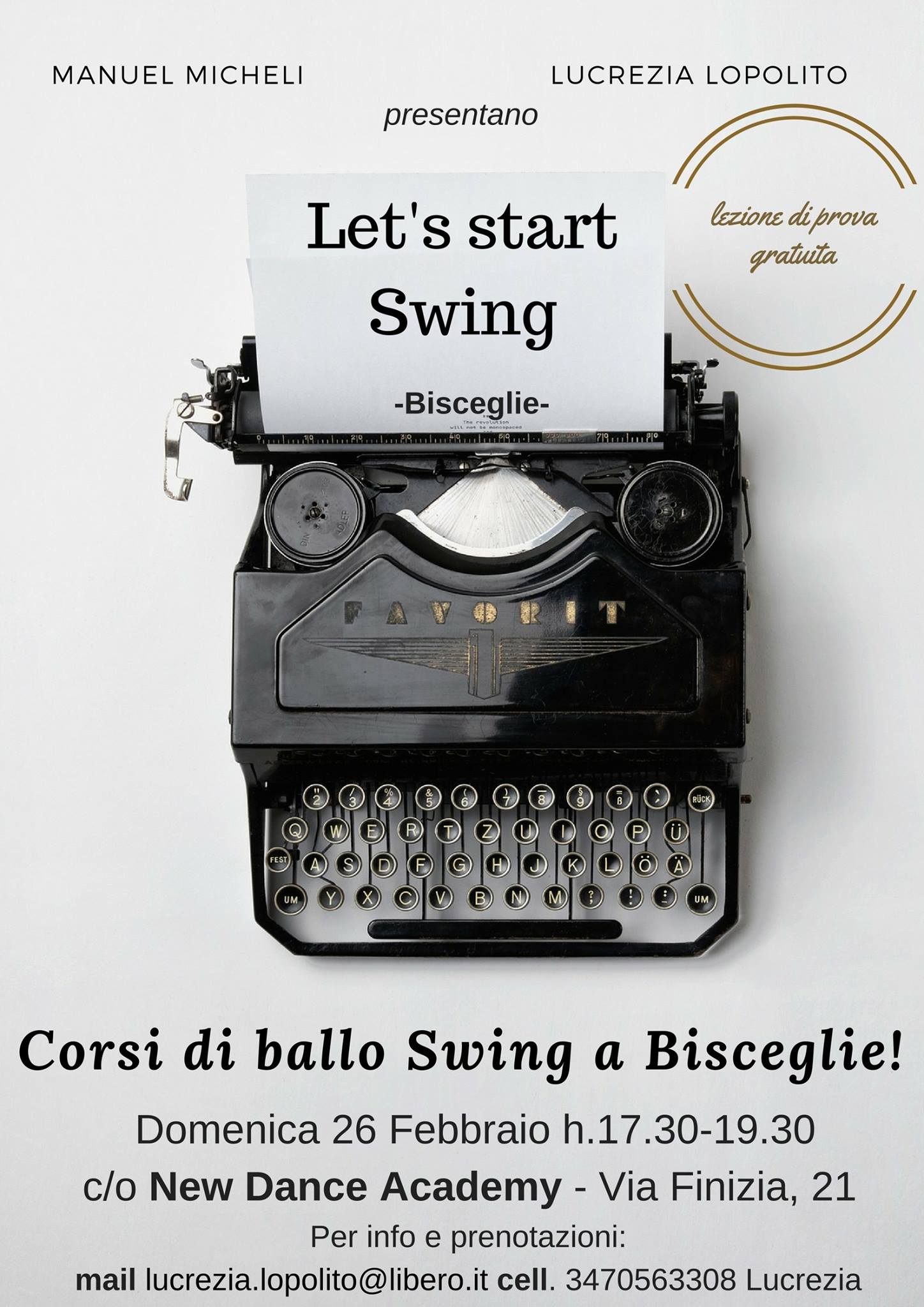 Corsi di ballo Swing a Bisceglie!