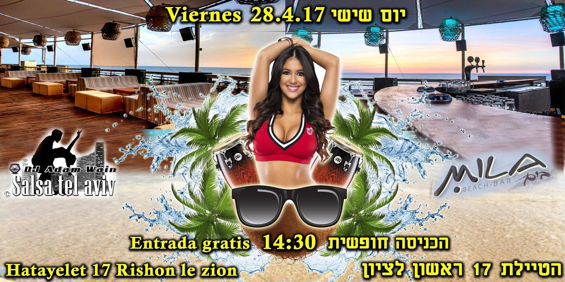 שישי לטיני ב"מילה" כניסה חינם viernes en mila bar entrada gratis